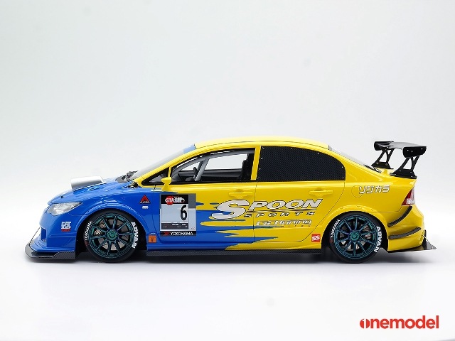 新品20A02-01 onemodel 1/18 ホンダ シビック FD2 Spoon Racing
