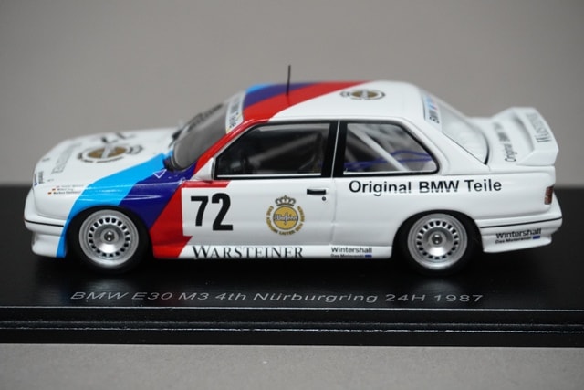 1/43 スパーク SG608 BMW E30 M3 ニュルブルクリンク 24H 4th 1987 #72