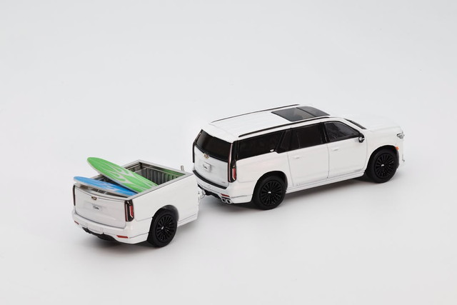 ͽ�� KS-057-675 Shadow Pro 1/64  Cadillac Escalade SUV Pearl White ���������꡼�դ� (LHD)
