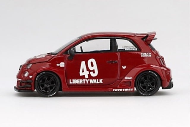 新品 MGT00963-R TSM MINI-GT 1/64 アバルト 595 LB-WORKS x Abas