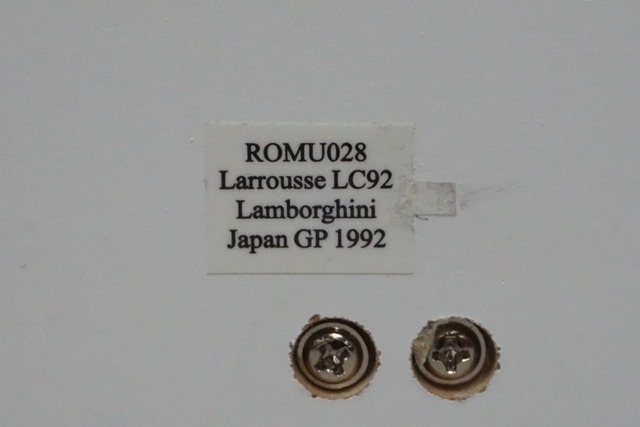 1/43 スパーク ROMU028 ロム特注 ラルース LC92 ランボルギーニ