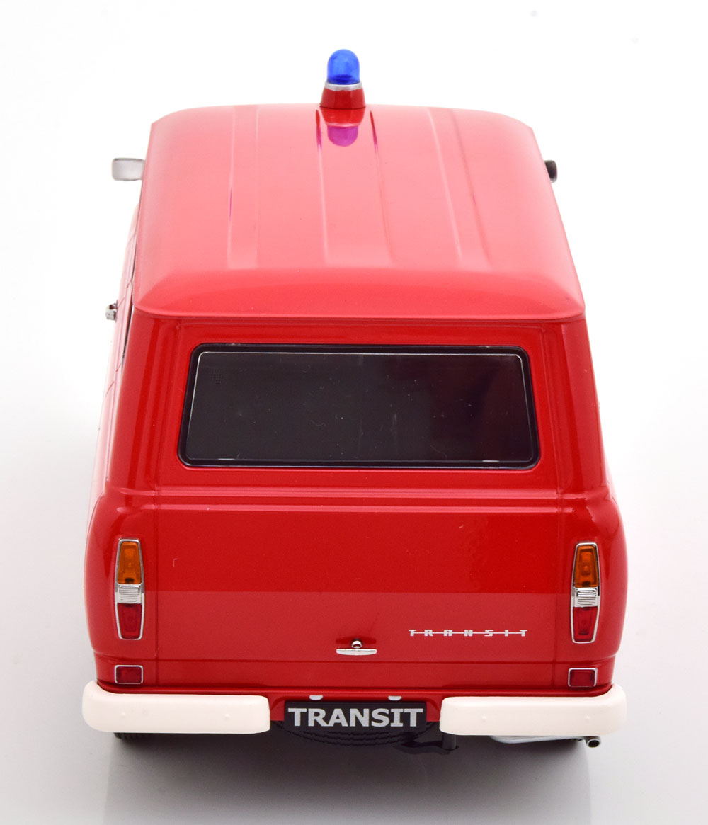  KKDC180467 KK scale 1/18 ե Transit Bus 1965-1970 Feuerwehr Germany, red