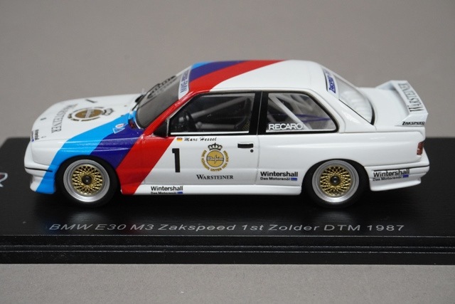 1/43 スパーク SG609 BMW E30 M3 ザックスピード 1st Zolder DTM 1987