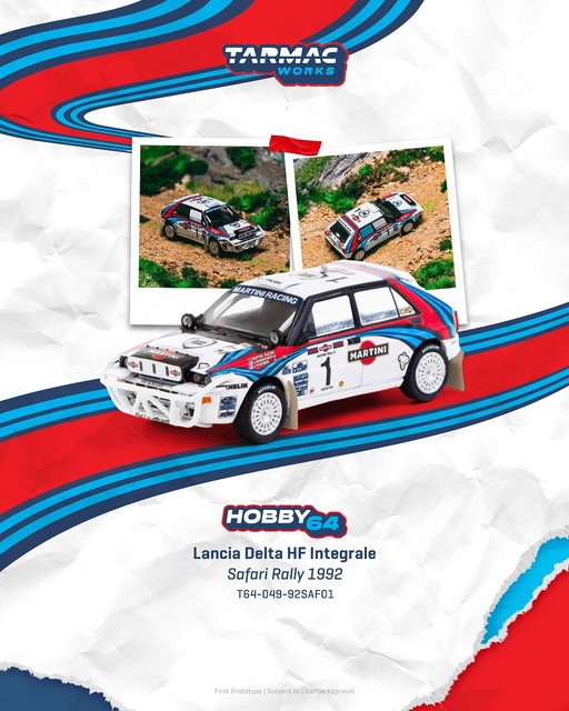新品 T64-049-92SAF01 Tarmac Works 1/64 ランチア Lancia Delta HF