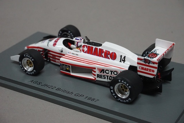 1/43 スパーク S7235 AGS JH22 イギリスGP 1987 #14 P.ファブレ, Boost