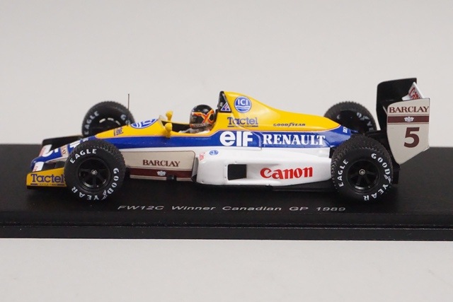 1/43 ���ѡ��� S4322 �����ꥢ�ॺ FW12C ���ʥ� Canadian GP 1989 ͥ�� #5 T. �֡��ĥ���