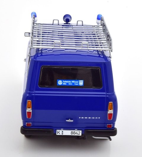  KKDC180468 KK scale 1/18 ե Transit Bus 1965-1970 THW Germany with roof rack, darkblue/white