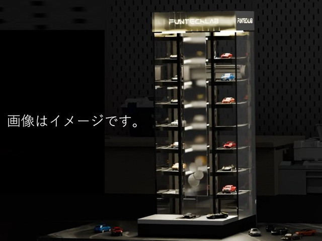 予約 FUN-TECH-LAB 1/64 ダッジ 機械式立体駐車場 エレベーター式 自動