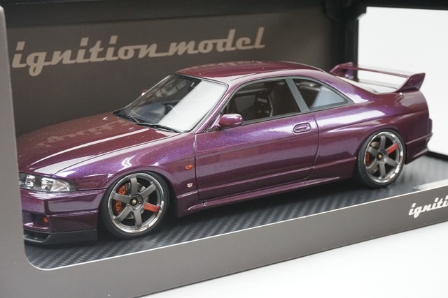 イグニッションモデル　スカイラインGT-R　V-spec R33 1/43 ニッサン スカイライン GT-R (R33) V-spec Midnight Purple