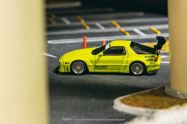 新品 T64R-066-YL Tarmac Works 1/64 Pandem Mazda RX-7 FC3S Yellow