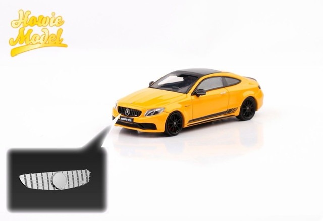 新品 Howie Model HM 1/64 Benz AMG C63s coupe Sunflower Yellow