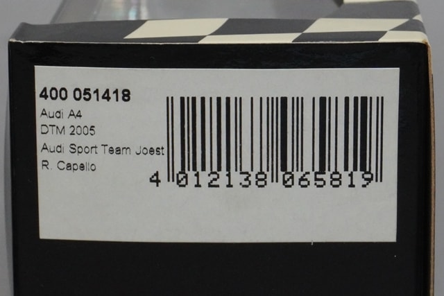1/43 ミニチャンプス 400051418 アウディ A4 DTM 2005 R. Capello #18