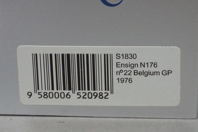 1/43 スパーク S1830 エンサイン N176 ベルギーGP 1976 #22, Boost