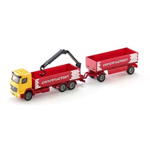 新品 SK1797 ジク SIKU 1/87 建材運搬用トラック トレーラー付き