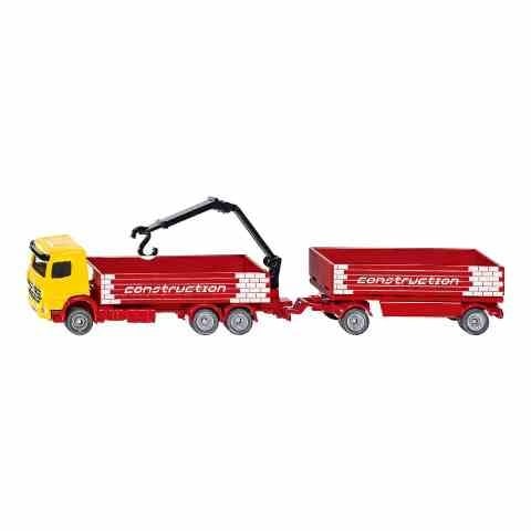 新品 SK1797 ジク SIKU 1/87 建材運搬用トラック トレーラー付き