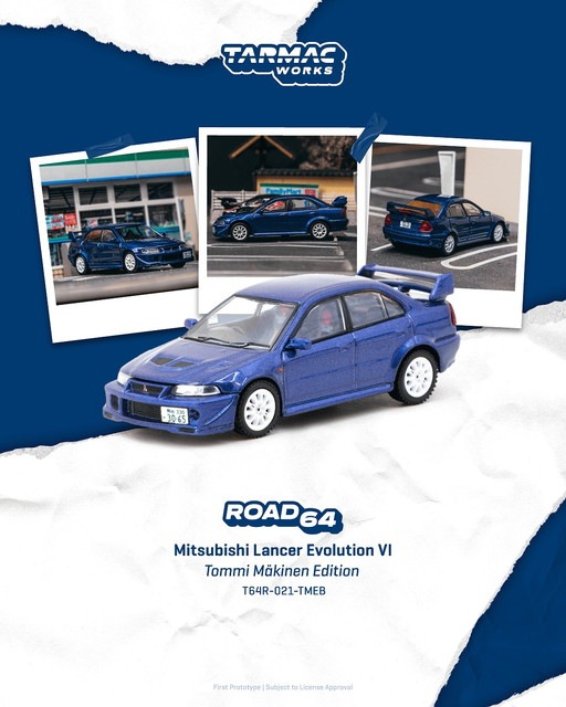 新品 T64R-021-TMEB Tarmac Works 1/64 三菱 Mitsubishi Lancer