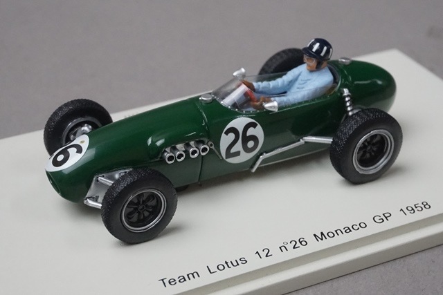 1/43 スパーク S1833 チーム ロータス 12 モナコGP 1958 #26 G.ヒル