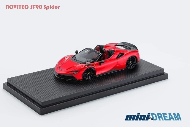 予約 miniDREAM 1/64 ノビテック Novitec SF90 Spider roadster Red