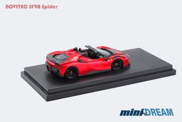予約 miniDREAM 1/64 ノビテック Novitec SF90 Spider roadster Red