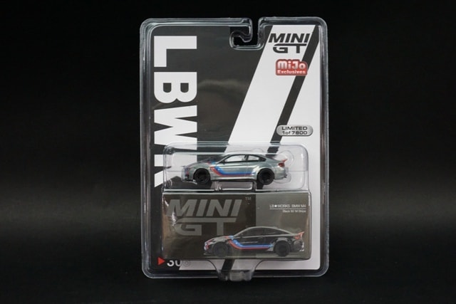 1/64 MINI-GT MGT00306-MJC LB☆WORKS BMW M4 Black W / M Stripe LHD