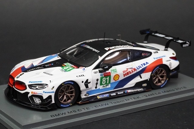 1/43 TSM MODEL BMW M8 GTE 2018 ルマン Spark x TSM 1:43 BMW M8 GTE 2019 Le Mans 24H #81 from Japan