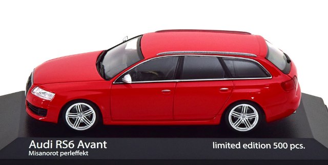 ミニチャンプス　アウディ　Audi RS6 1/18 赤　レッド 1/18 Kilo Works Audi RS6 C8 (Red) Full Open Diecast Car