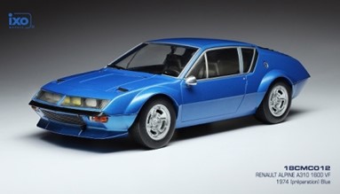 予約18CMC012 イクソ 1/18 アルピーヌ ルノー A310 1974年 ブルー