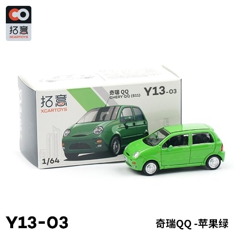 新品 Y13-03 拓意 XCARTOYS 1/64 Chery QQ S11 ジルイ グリーン, Boost