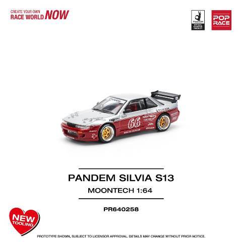予約 PR640258 POP RACE 1/64 日産 シルビア PANDEM SILVIA S13