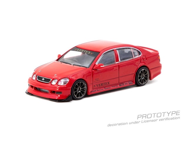 予約 T64G-081-RE Tarmac Works 1/64 VERTEX Toyota Aristo JZS161 Red