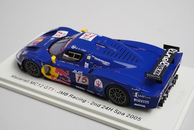1/43 スパーク 100SPA19 マセラティ MC12 GT1 JMBレーシング 24H Spa