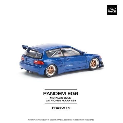 東京オートサロン 2025限定 POP RACE パンデム シビック EG6 Poprace 1/64 Tokyo Auto Salon 2025 Pandem Civic EG – DiecastTalk