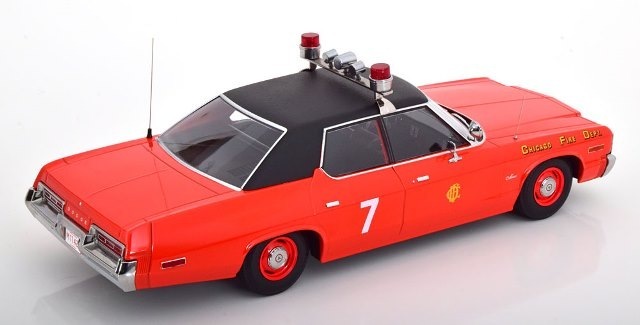 新品 KKDC181125 KK scale 1/18 ダッジ モナコ 1974 シカゴ市消防局