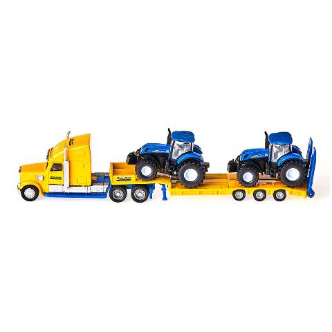 新品 SK1805 ジク SIKU 1/87 ニューホランド トレーラートラクター2台