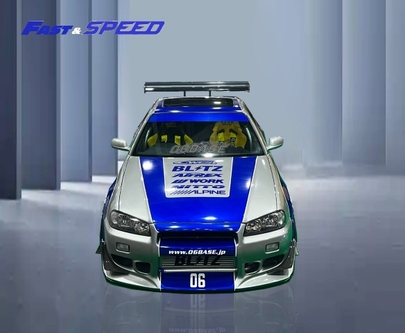 ★商談中★　プルバックミニカー NISSAN SKYLINE GT-R R34 日産 スカイラインGT-R R34 プルバックミニカー - メルカリ