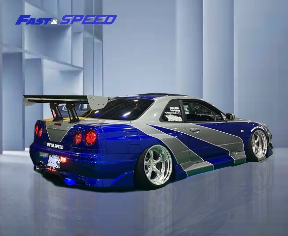 ★商談中★　プルバックミニカー NISSAN SKYLINE GT-R R34 日産 スカイラインGT-R R34 プルバックミニカー - メルカリ
