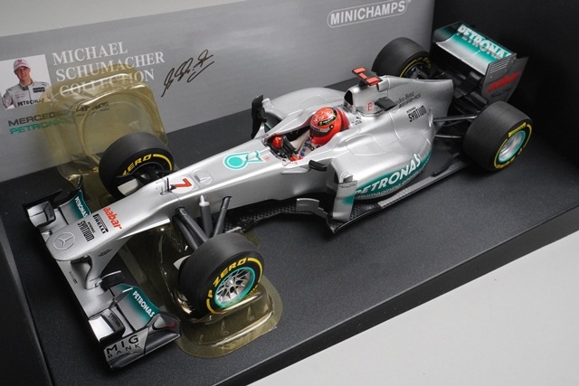 1/18 �ߥ˥����ץ� 110120077 ��륻�ǥ�AMG �ڥȥ��ʥ� F1������ ���硼���� 2012 #7 M.���塼�ޥå�
