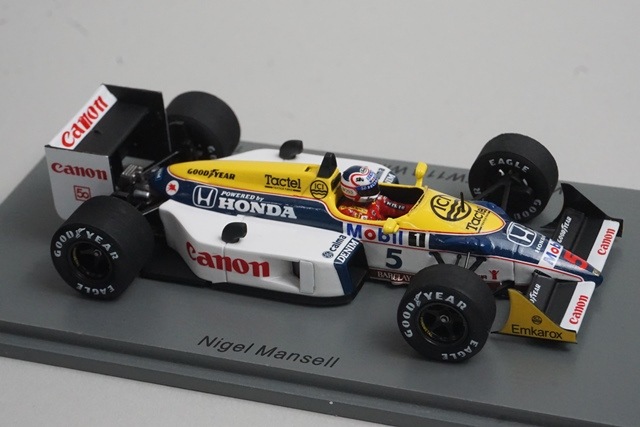 1/43 ���ѡ��� S7482 �����ꥢ�ॺ FW11B �ե��GP ͥ�� 1987 #5 N.�ޥ󥻥�