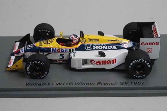 1/43 ���ѡ��� S7482 �����ꥢ�ॺ FW11B �ե��GP ͥ�� 1987 #5 N.�ޥ󥻥�