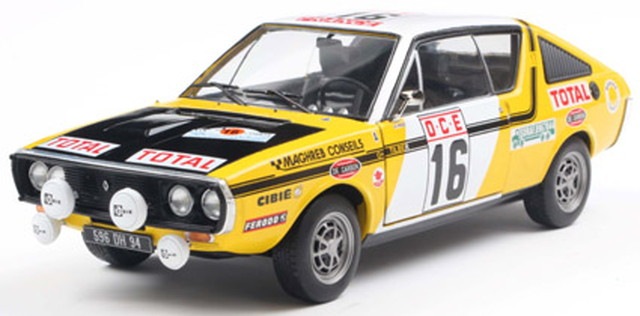 激レア ビンテージ ロット製 FCルガーノ（スイス１部）実使用品 新品 S1803709 SOLIDO 1/18 ルノー 17 フェーズ 1 ラリー・デュ