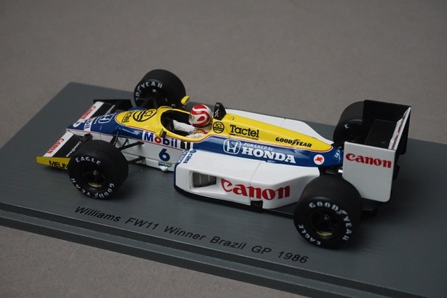 1/43 スパーク S7480 ウイリアムズ FW11 ブラジルGP 優勝 1986 #6 N