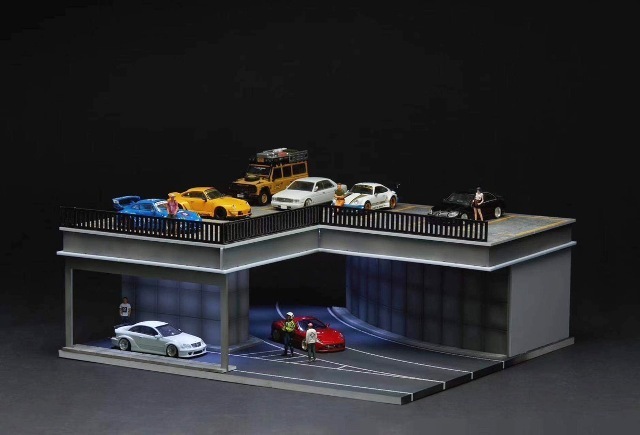 新品 You Car 1/64 アイテム:285×255×90mm 駐車場 道路 トンネル
