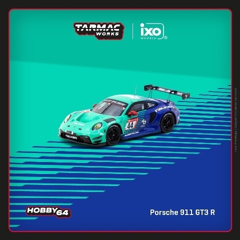  T64-084-23NUR44 Tarmac Works 1/64 ݥ륷 Porsche 911 GT3 R Nurburgring 24h 2023 J. Eriksson / T. Heinemann / N. Menzel / M. Ragginger 