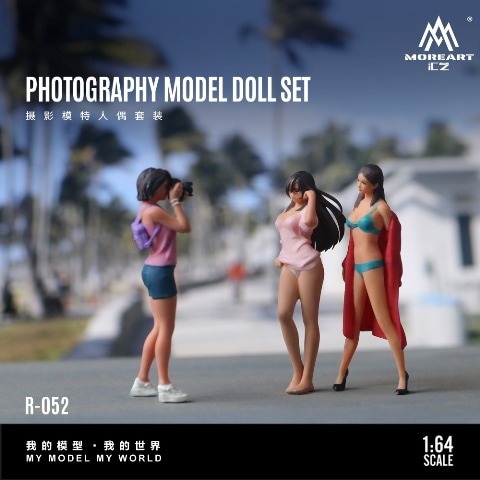 予約 MO223052 MoreArt 1/64 PHOTOGRAPHY MODEL DOLL SET 美女