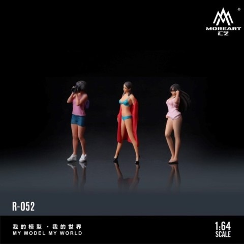新品 MO223052 MoreArt 1/64 PHOTOGRAPHY MODEL DOLL SET 美女モデル