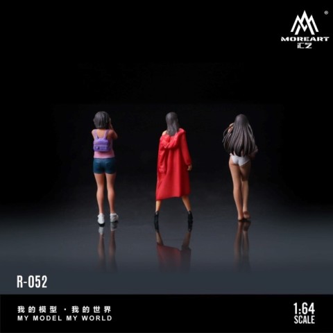 新品 MO223052 MoreArt 1/64 PHOTOGRAPHY MODEL DOLL SET 美女モデル