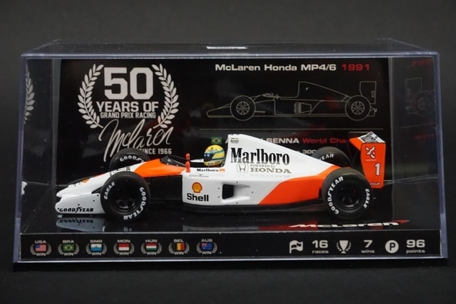 1/43 ミニチャンプス MC-ES-1622-10 マクラーレン ホンダ MP4/6 A.セナ