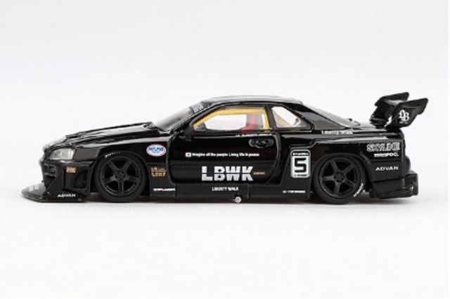 MINIGT ER34 スーパーシルエット スカイライン レッド/ブラック BL MINIGT ER34 スーパーシルエット スカイライン レッド/ブラック
