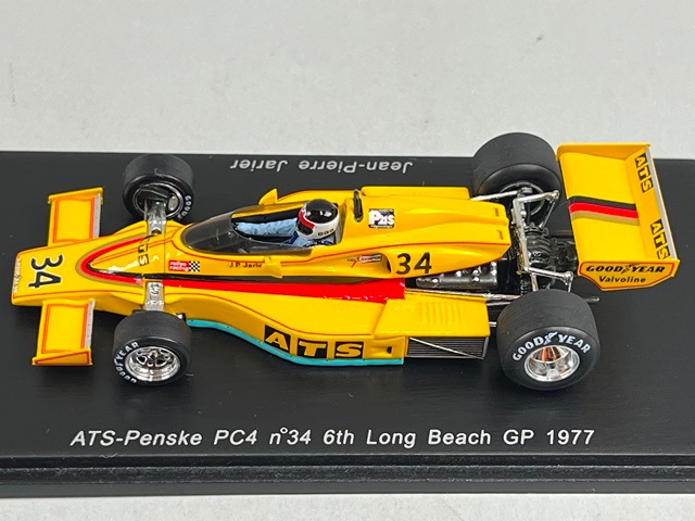 1/43 スパーク S3371 ATS-Penske PC4 ロングビーチGP 6th 1977 #34