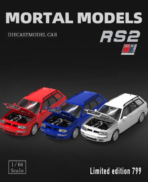 予約 MORTAL 1/64 アウディ Audi RS2 Avant Blue, Boost Gear
